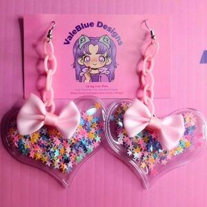 kawaii valentines inspired shaker earrings